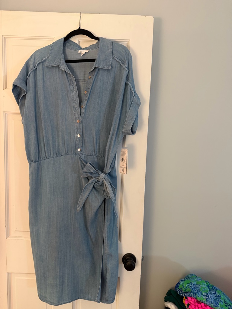 Nwt Tribal Jeans Chambray Dress